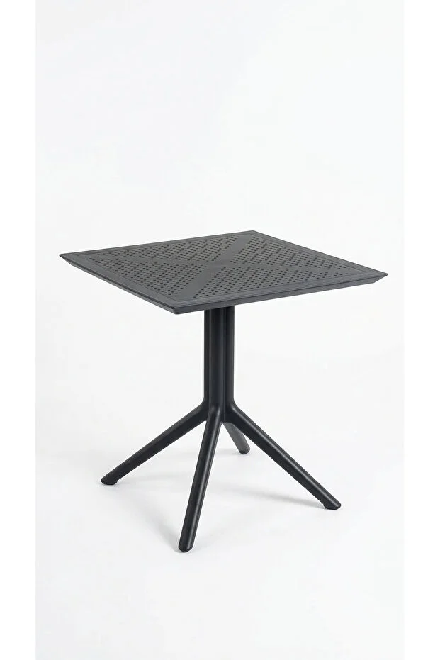 Barby 2 Kişilik Bistro Set 70x70 Sorty Masa 2 Adet Barby Kollu Koltuk Cafe Bahçe Balkon Mini Set